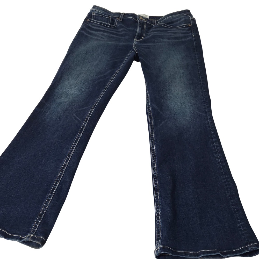 BKE Stella Bootcut Jeans Men‎ 32x31.5 Dark Wash Slim Fit Stretch Denim